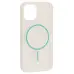 Чехол Накладка Clear Magnetic (Color Slim MS) iPhone 13 Голубая