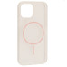 Чехол Накладка Clear Magnetic (Color Slim MS) iPhone 13 Розовая