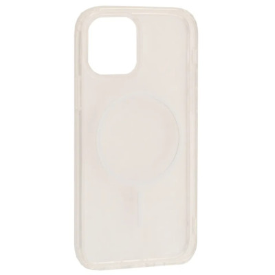 Чехол Накладка Clear Magnetic (Color Slim MS) iPhone 13 Белая