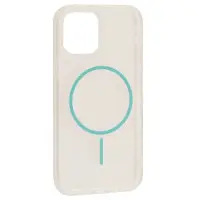 Чехол Накладка Clear Magnetic (Color Slim MS) iPhone 15 Pro Max Голубая