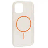 Чехол Накладка Clear Magnetic (Color Slim MS) iPhone 15 Pro Max Оранжевая