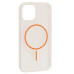 Чехол Накладка Clear Magnetic (Color Slim MS) iPhone 15 Pro Max Оранжевая