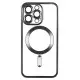 Чохол Накладка Metal Matte MagSafe iPhone 12 Pro Max Чорна