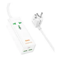 Мережевий Подовжувач Hoco AC9A PD30W Білий
