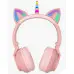 Беспроводные наушники LED UNICORN (STN27K) Pink, Розовые Беспроводные наушники LED UNICORN (STN27K) Pink, Розовые