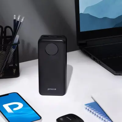 Универсальная мобильная батарея Повербанк Proove Illuminator SE 30000mAh 22.5W Черный