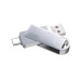Флеш пам\'ять USB 32Gb XO DK03 USB3.0+Type-C Silver, Срібний