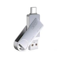 Флеш память USB 64Gb XO DK03 USB3.0+Type-C Silver, Серебристый Флеш память USB 64Gb XO DK03 USB3.0+Type-C Silver, Серебристый
