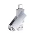 Флеш память USB 64Gb XO DK03 USB3.0+Type-C Silver, Серебристый