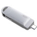 Флеш пам\'ять USB 64Gb XO DK03 USB3.0+Type-C Silver, Срібний