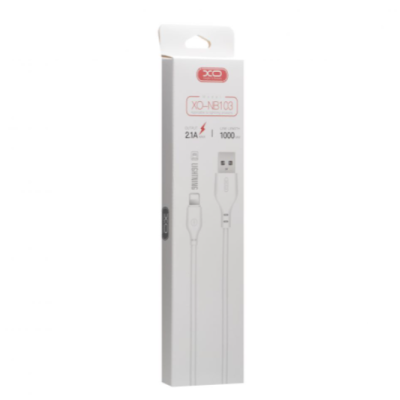 Кабель дата XO NB103 USB Type A - Lightning 1м Білий