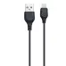 Кабель дата XO NB103 USB Type A - Lightning 1м Чорний