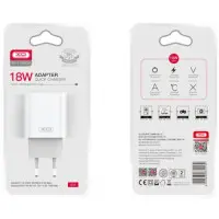 Сетевое зарядное устройство XO L103 Q.C 3.0 3A 1USB White, Белый