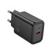 Мережевий зарядний пристрій Hoco N62 PD (30W) Black, Чорний