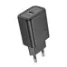 Мережевий зарядний пристрій Hoco N62 PD (30W) Black, Чорний