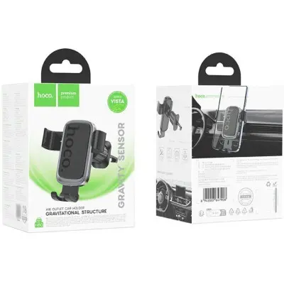 Автотримач Hoco H80 Black, Чорний