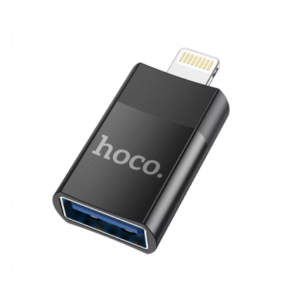 Переходник адаптер OTG Hoco UA17 Lightning to USB Чёрный