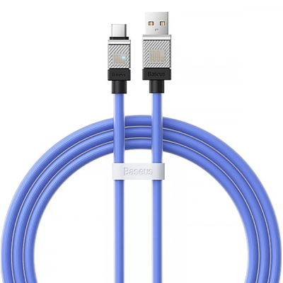 Кабель дата Baseus CoolPlay USB Type A - Type-C 100W 2м Синій