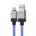 Кабель дата Baseus CoolPlay USB Type A - Type-C 100W 2м Синій