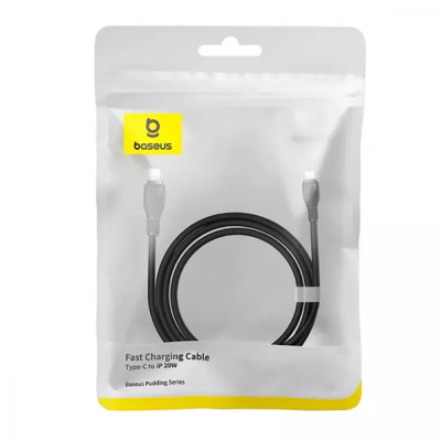Кабель дата Baseus Pudding Type-C to Lightning 2.4A 1.2м Черный