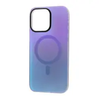 Чехол накладка WAVE Matte Gradient MagSafe iPhone 15 Pro Max Светло-фиолетовая/Голубая