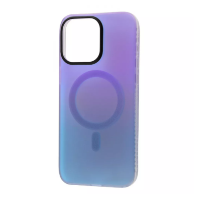 Чохол накладка WAVE Matte Gradient MagSafe iPhone 15 Pro Max Світло-фіолетова/Блакитна