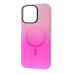 Накладка WAVE Matte Gradient MagSafe iPhone 15 Pro Max Рожева/Фіолетова