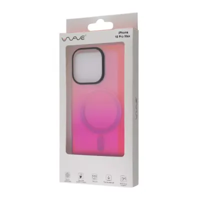 Чехол накладка WAVE Matte Gradient MagSafe iPhone 15 Pro Max Розовая/Фиолетовая