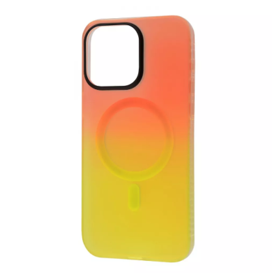 Чохол накладка WAVE Matte Gradient MagSafe iPhone 15 Pro Max Помаранчева/Жовта
