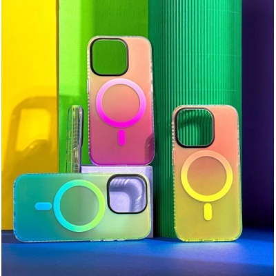 Чохол накладка WAVE Matte Gradient MagSafe iPhone 15 Pro Max Помаранчева/Жовта