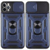 Чехол накладка Serge Ring Camshield IPhone 12/12 Pro Синяя