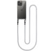 Чехол Накладка Transparent with Straps iPhone 12/12 Pro Светло-серая (Grey)