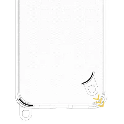 Чохол Накладка Transparent with Straps iPhone 13/ iPhone 14 Бежева (Clay)