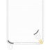 Чехол Накладка Transparent with Straps iPhone 13/ iPhone 14 Бежевая (Clay)