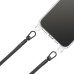 Чехол Накладка Transparent with Straps iPhone 14 Pro Max Черная