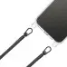 Чехол Накладка Transparent with Straps iPhone 14 Pro Max Черная