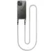 Чехол Накладка Transparent with Straps iPhone 14 Pro Max Светло-серая (Grey)
