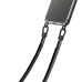 Чехол Накладка Transparent with Straps iPhone 15 Черная