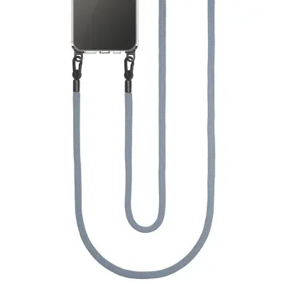 Чохол Накладка Transparent with Straps iPhone 15 Темно-сіра (Fog) Чохол Накладка Transparent with Straps iPhone 15 Темно-сіра (Fog)
