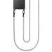 Чехол Накладка Transparent with Straps iPhone 15 Светло-серая (Grey)