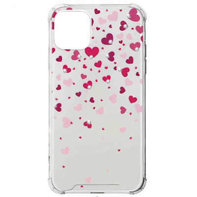 Чехол накладка Diamond Samsung A525 (A52-2021) №1 Сердца