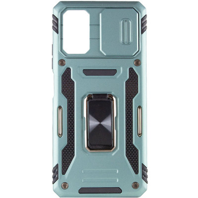 Чехол накладка Camshield Army Ring Xiaomi Poco X5 Pro Зеленая /Light Green