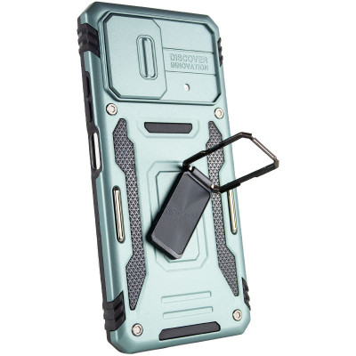 Чехол накладка Camshield Army Ring Xiaomi Poco X5 Pro Зеленая /Light Green