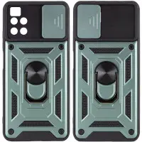 Чехол накладка Serge Ring Camshield Xiaomi Redmi 10 Зеленая