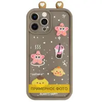 Чехол накладка Toys Ears iPhone X Коричневая