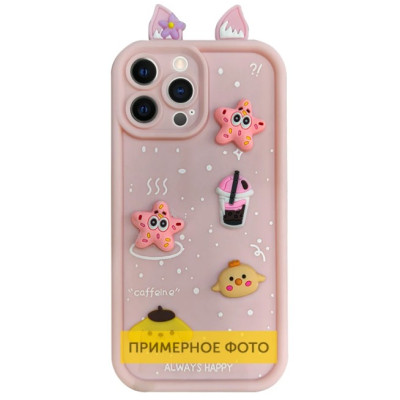 Чохол накладка Toys Ears Samsung A165 (A16) Рожева/Light Pink