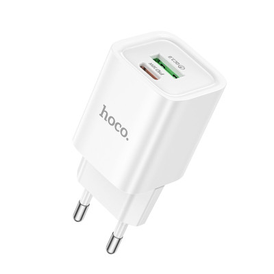 Сетевое зарядное устройство Hoco C149A Charm PD30W+QC3.0 (30W) White, Белый