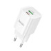 Сетевое зарядное устройство Hoco C149A Charm PD30W+QC3.0 (30W) White, Белый