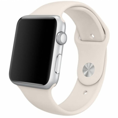 Ремешок Apple Watch 42мм Силикон Античный Белый