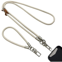 Шнурок для смартфона (набор) 120+35 cm Бежевый (Biege)